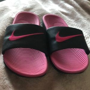 Pink Nike Slides